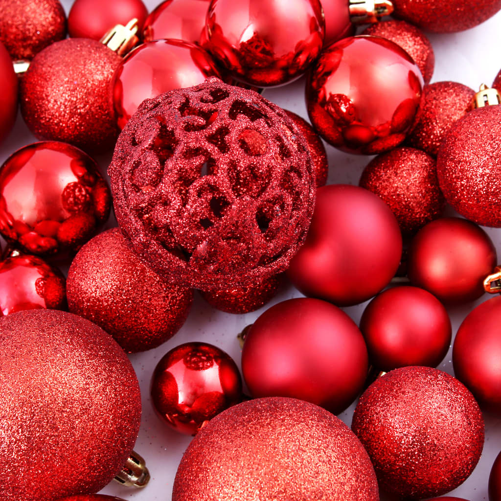 100 Piece Christmas Ball Set 3/4/6 Cm