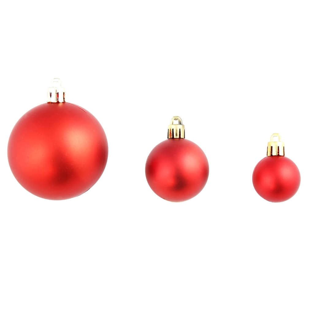 100 Piece Christmas Ball Set 3/4/6 Cm