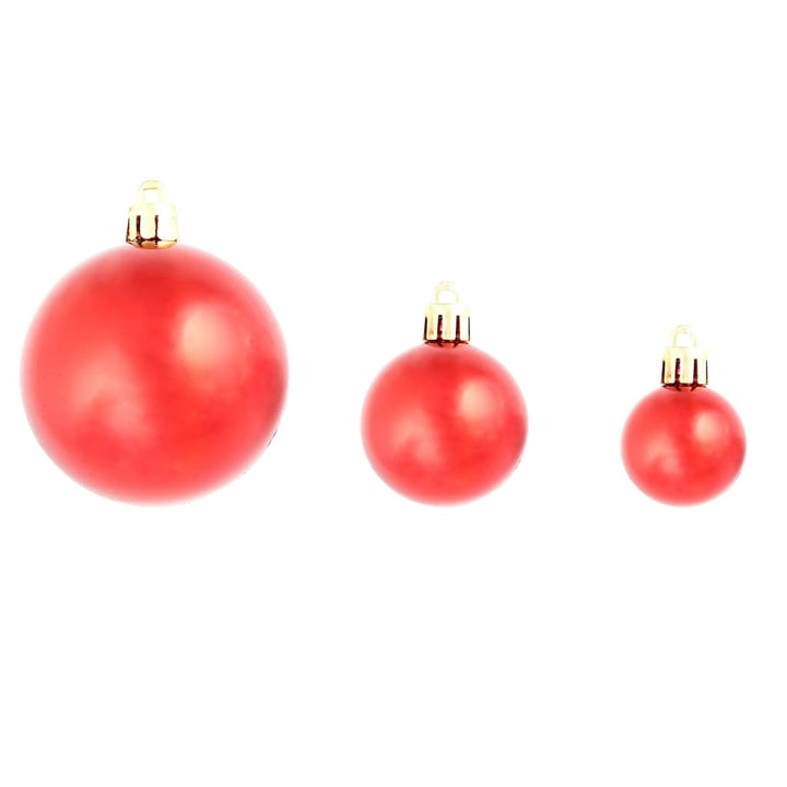 100 Piece Christmas Ball Set 3/4/6 Cm