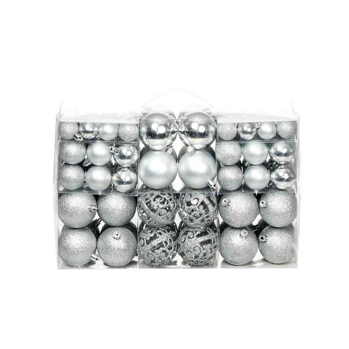 100 Piece Christmas Ball Set 3/4/6 Cm