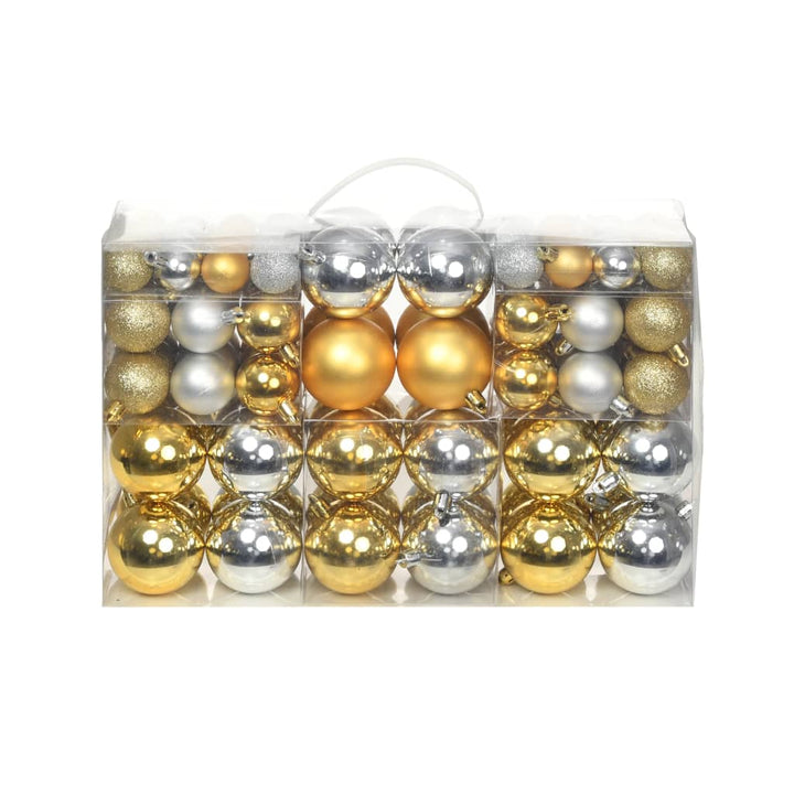 100 Piece Christmas Ball Set 3/4/6 Cm