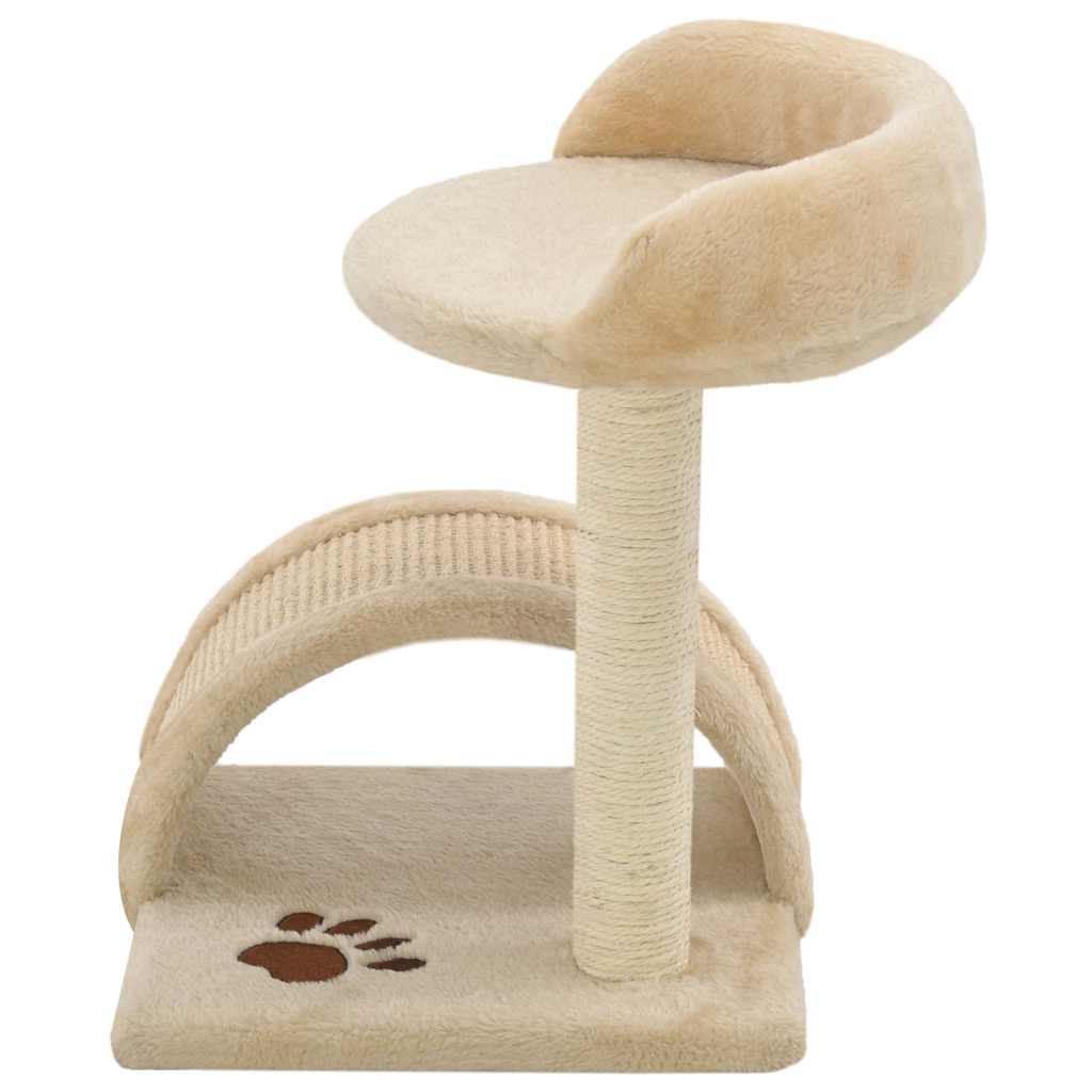 Cat Tree With Sisal Scratching Post And Brown