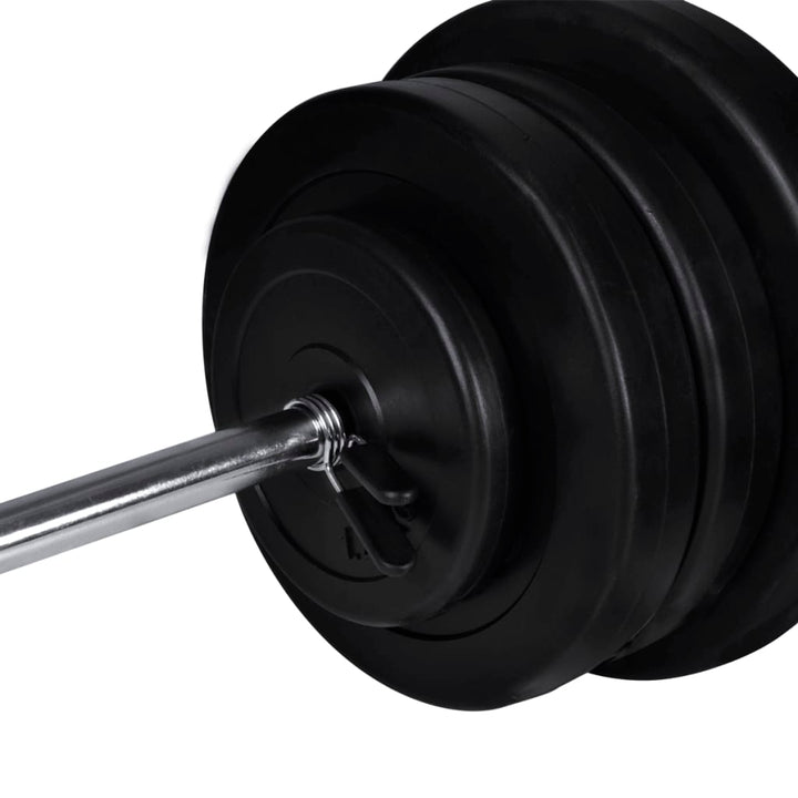 Wall-Mounted Power Tower With Barbell And Dumbbell Set