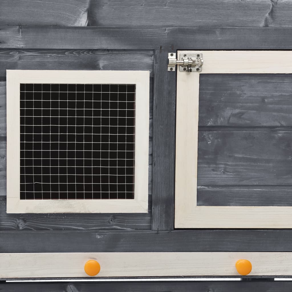 Rabbit Hutch 140X63X120 Cm Solid Firwood