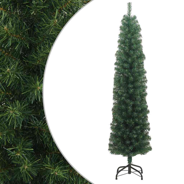 Slim Artificial Christmas Tree With Stand Pvc