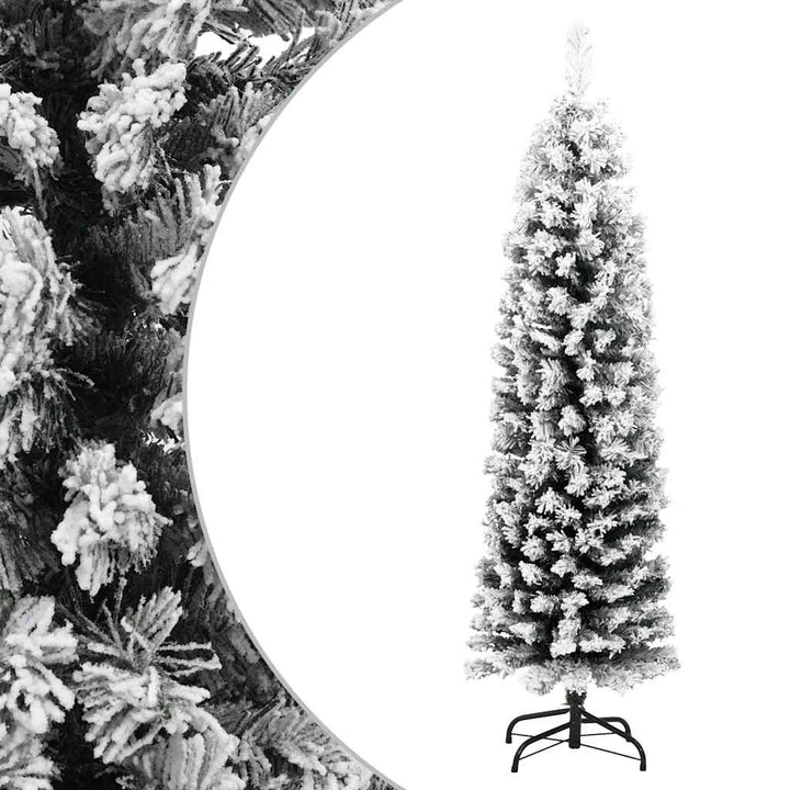 Slim Artificial Christmas Tree With Stand Pvc