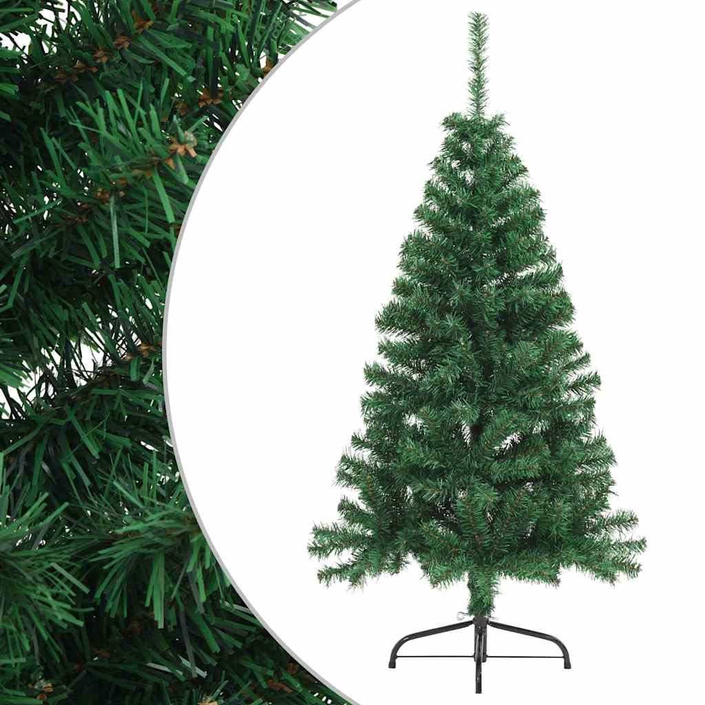 Artificial Half Christmas Tree With Stand 120 Cm Pvc