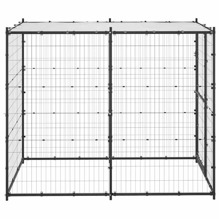 Outdoor Dog Kennel Steel With Roof