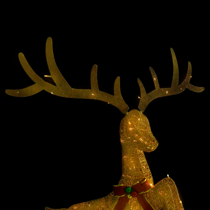 Flying Reindeer Christmas Decoration 120 Leds Warm White