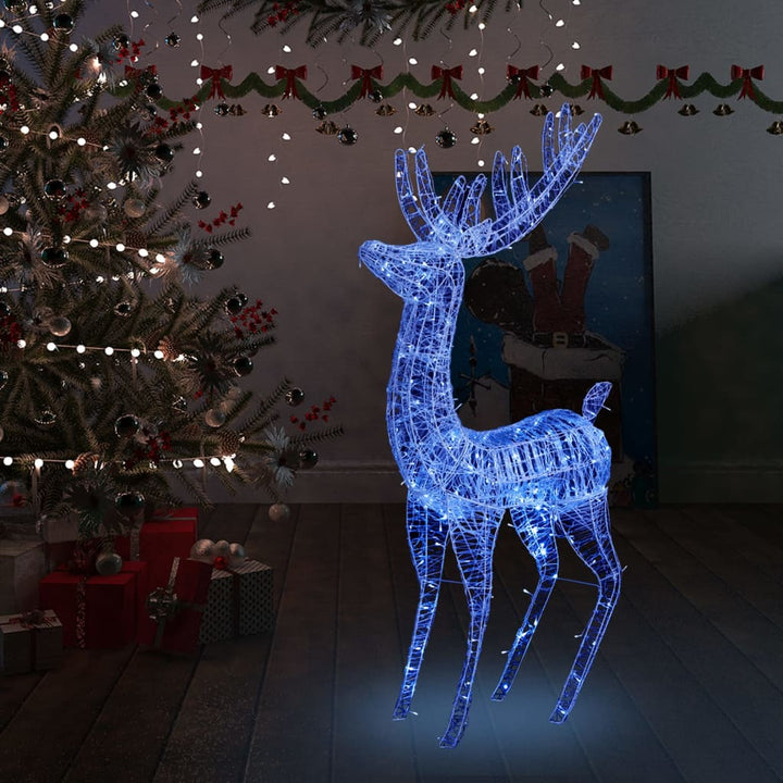 Xxl Acrylic Christmas Reindeers 250 Led 3 Pcs 180 Cm