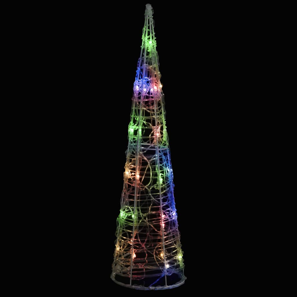 Acrylic Decorative Pyramid Led Light Cone Colourful