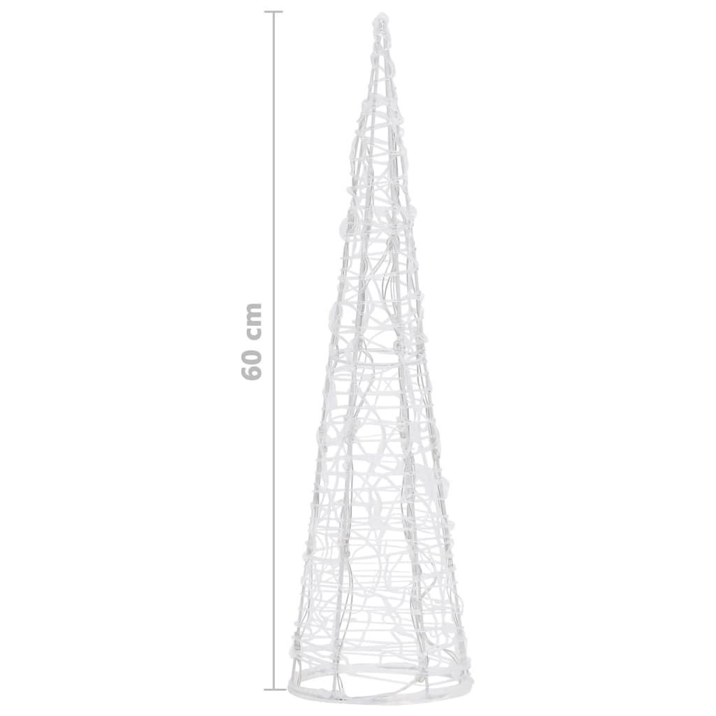 Acrylic Decorative Pyramid Led Light Cone Colourful