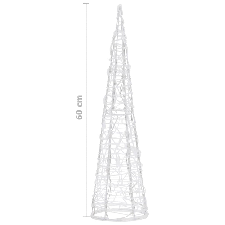 Acrylic Decorative Pyramid Led Light Cone Colourful