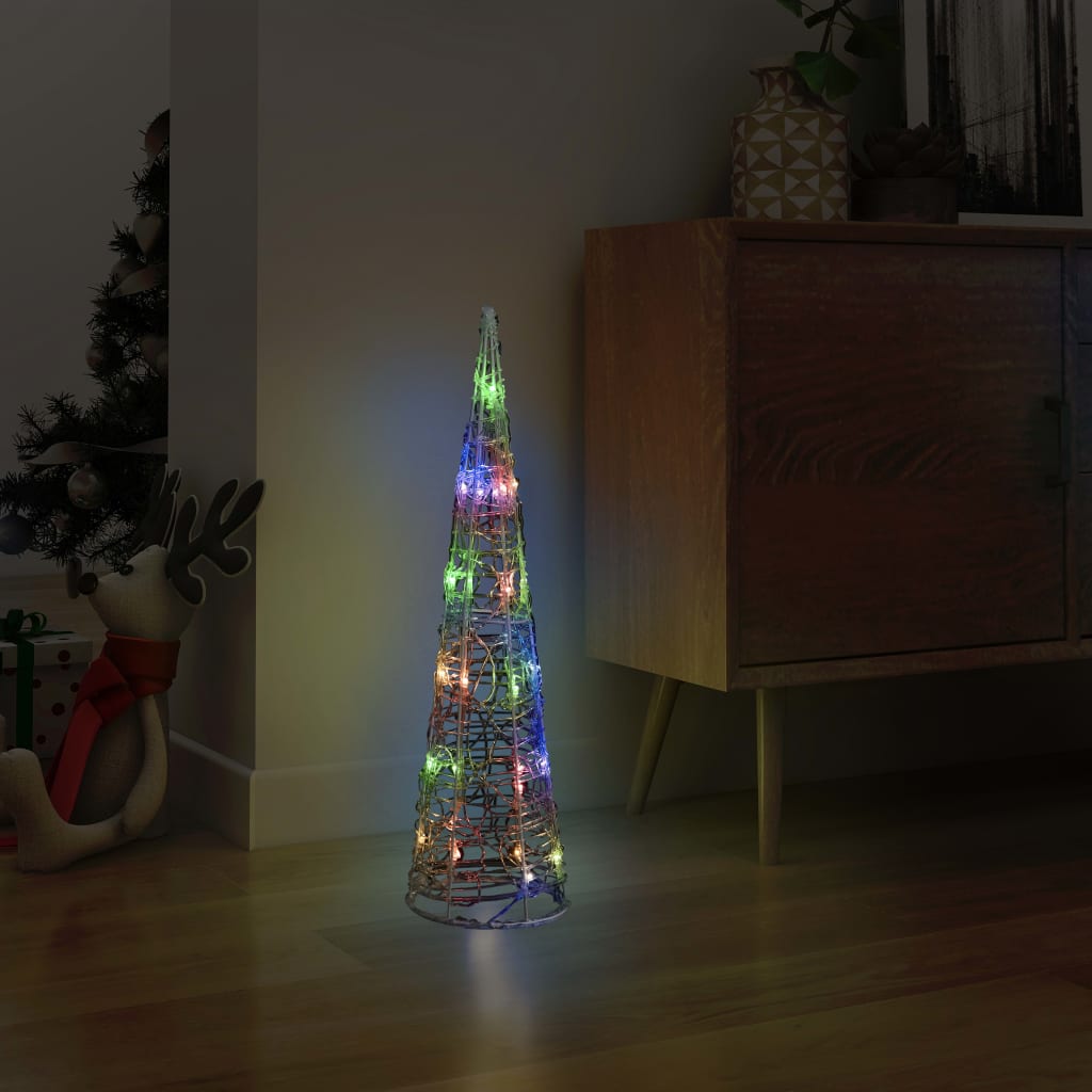 Acrylic Decorative Pyramid Led Light Cone Colourful