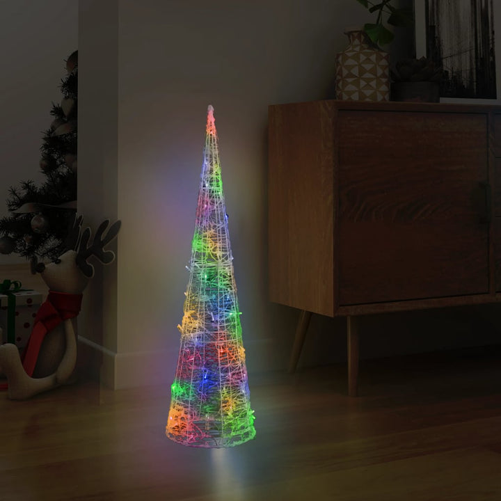 Acrylic Decorative Pyramid Led Light Cone Colourful
