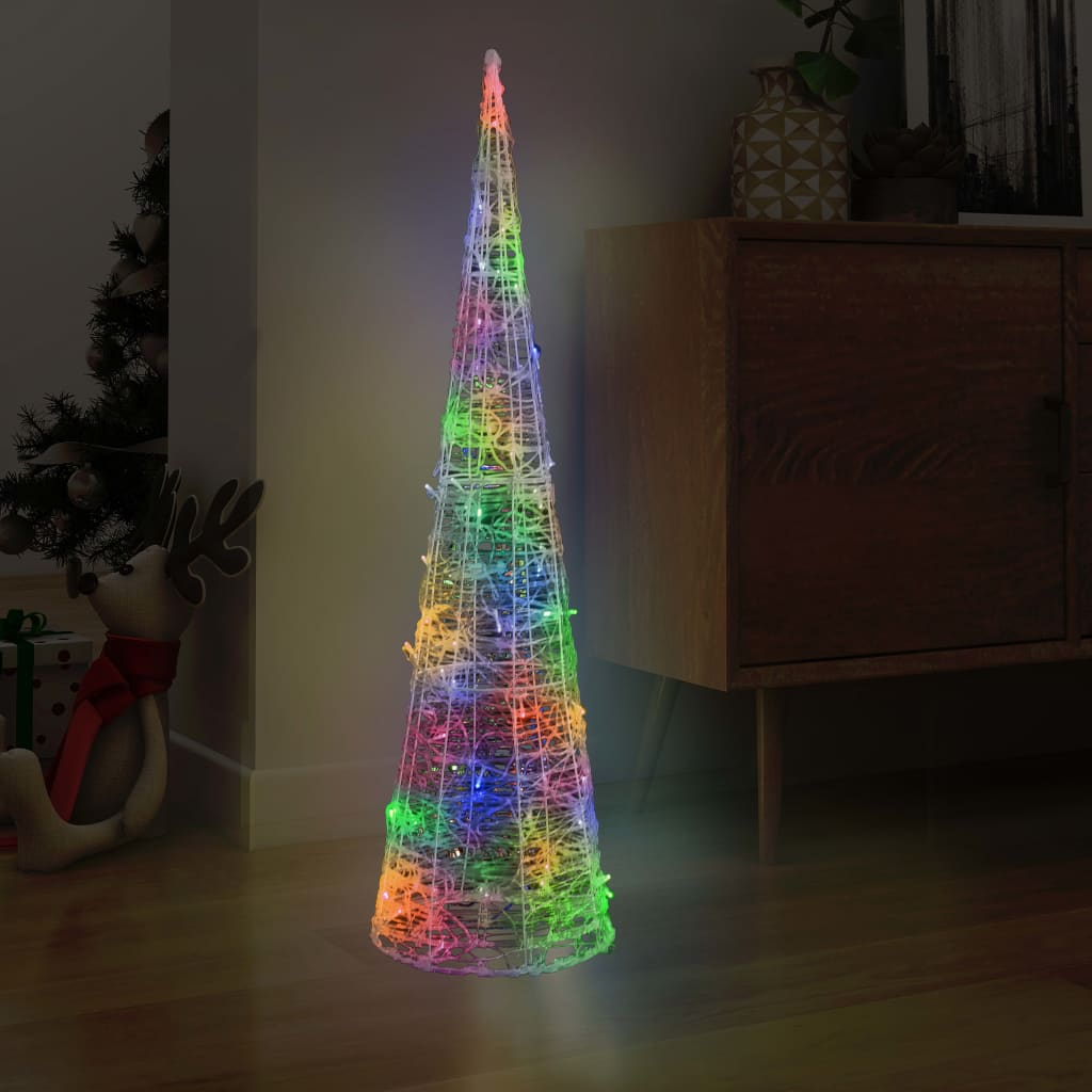 Acrylic Decorative Pyramid Led Light Cone Colourful