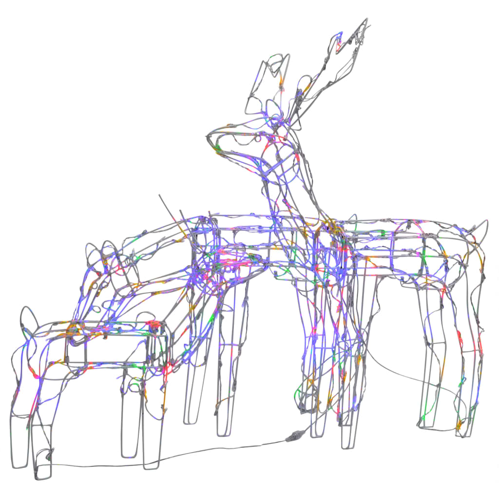 3 Piece Christmas Light Display Reindeers 229 Leds