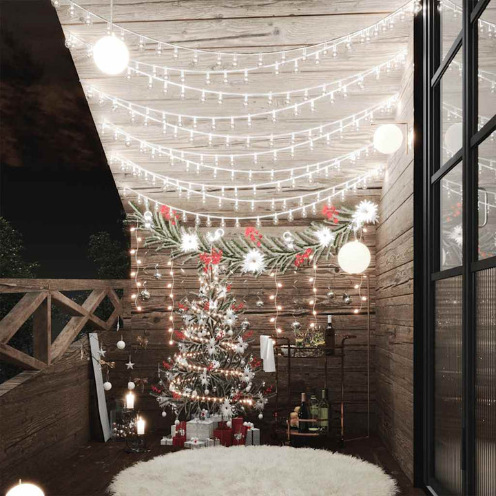 Globe Fairy String Lights 20M 200 Led Colourful 8 Function