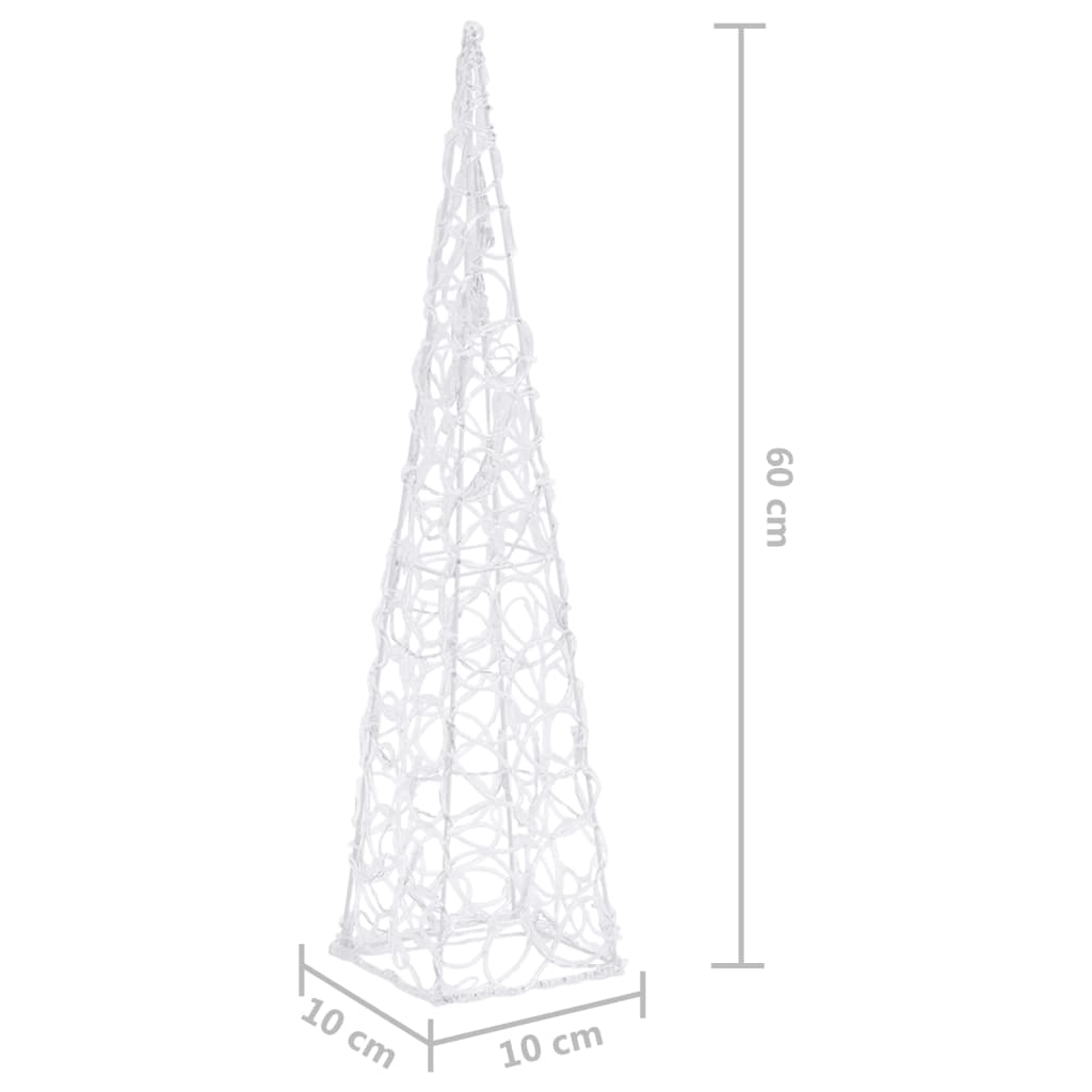Acrylic Decorative Led Light Cone