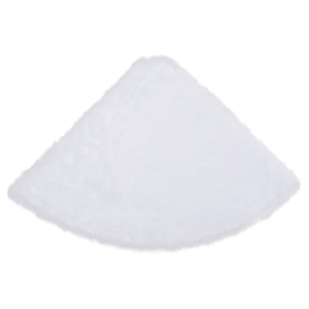 Christmas Tree Skirt White Faux