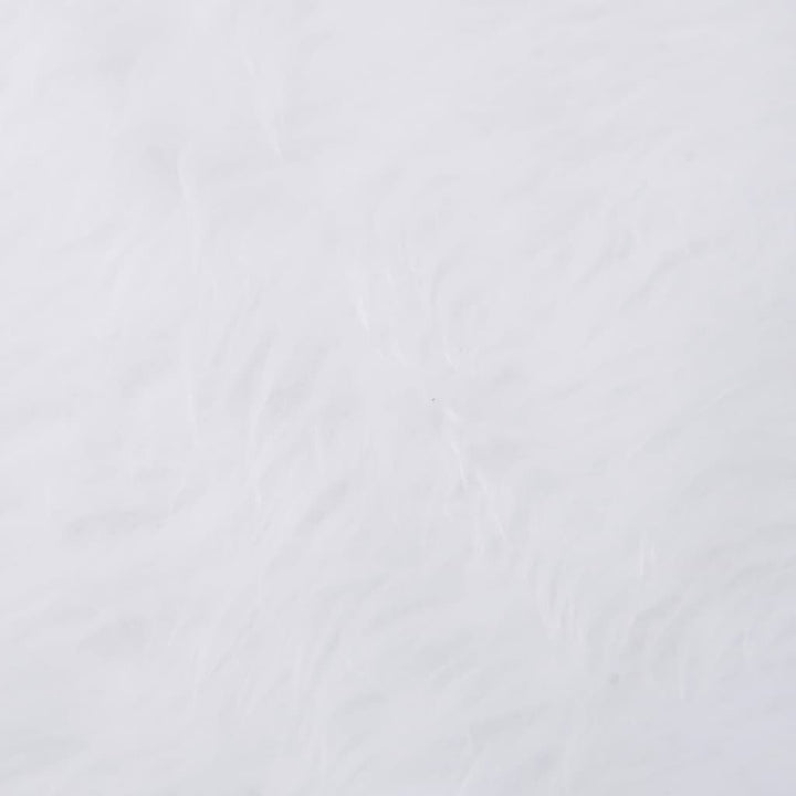 Christmas Tree Skirt White Faux