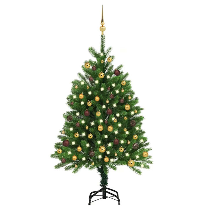 Artificial Pre-Lit Christmas Tree With Ball Set 65 Cm Green