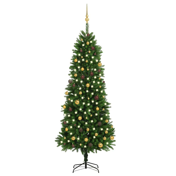 Artificial Pre-Lit Christmas Tree With Ball Set 65 Cm Green