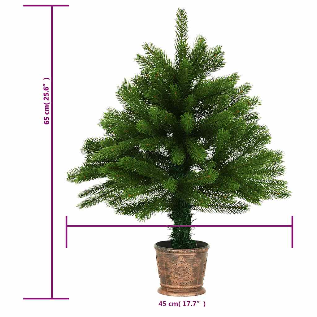 Artificial Pre-Lit Christmas Tree With Ball Set 65 Cm Green