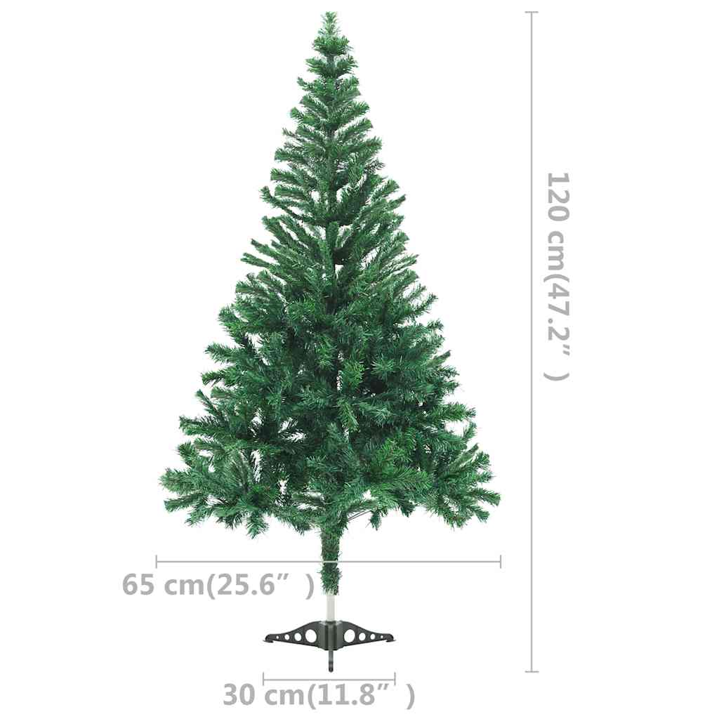Artificial Pre-Lit Christmas Tree With Ball Set 120Cm 230 Branches