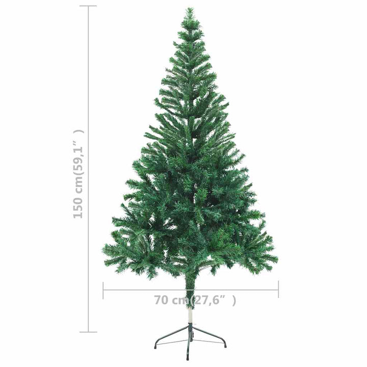 Artificial Pre-Lit Christmas Tree With Ball Set 150Cm 380 Branches