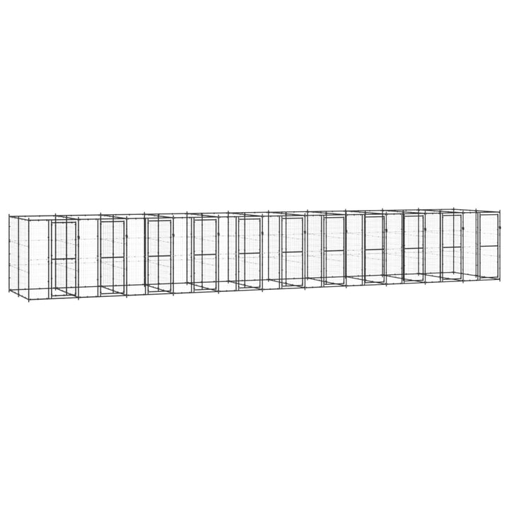Outdoor Dog Kennel Steel With Roof