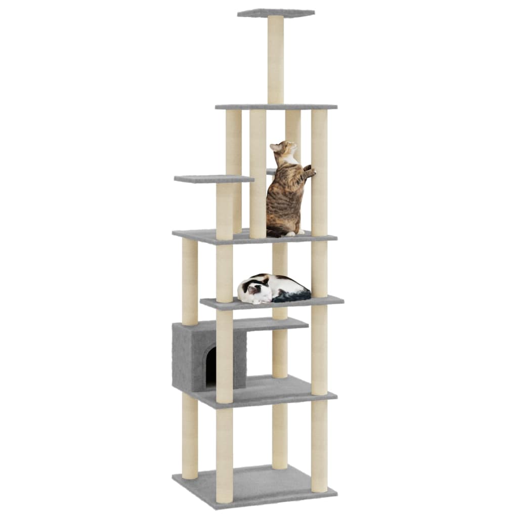 Cat Tree With Sisal Scratching Posts 183 Cm