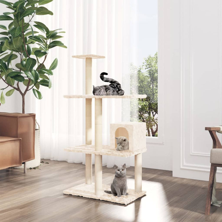Cat Tree With Sisal Scratching Posts 119 Cm