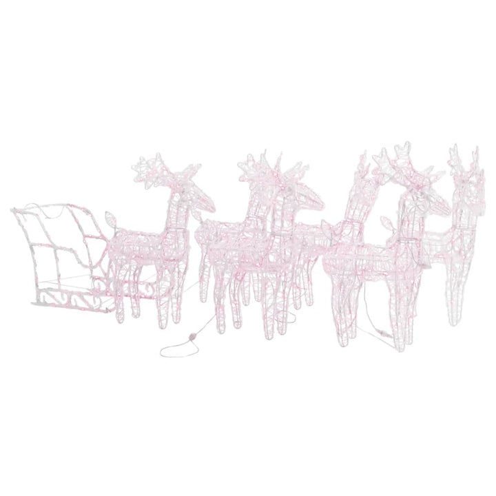 Reindeers & Sleigh Christmas Decoration 320 Leds Acrylic
