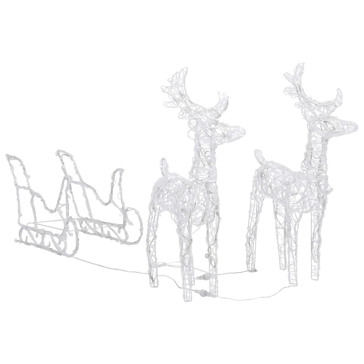 Reindeers & Sleigh Christmas Decoration 320 Leds Acrylic