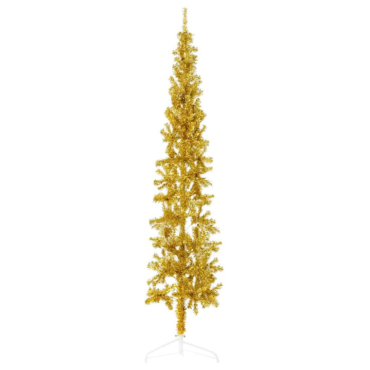 Slim Artificial Half Christmas Tree With Stand