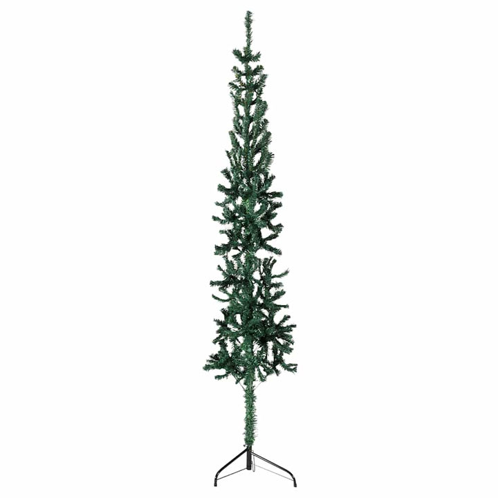 Slim Artificial Half Christmas Tree With Stand