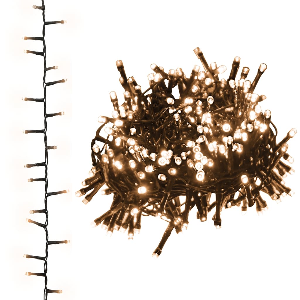 Compact Led String With 400 Leds Warm White Pvc