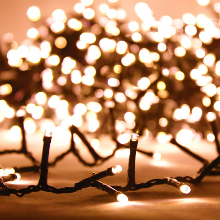 Compact Led String With 400 Leds Warm White Pvc
