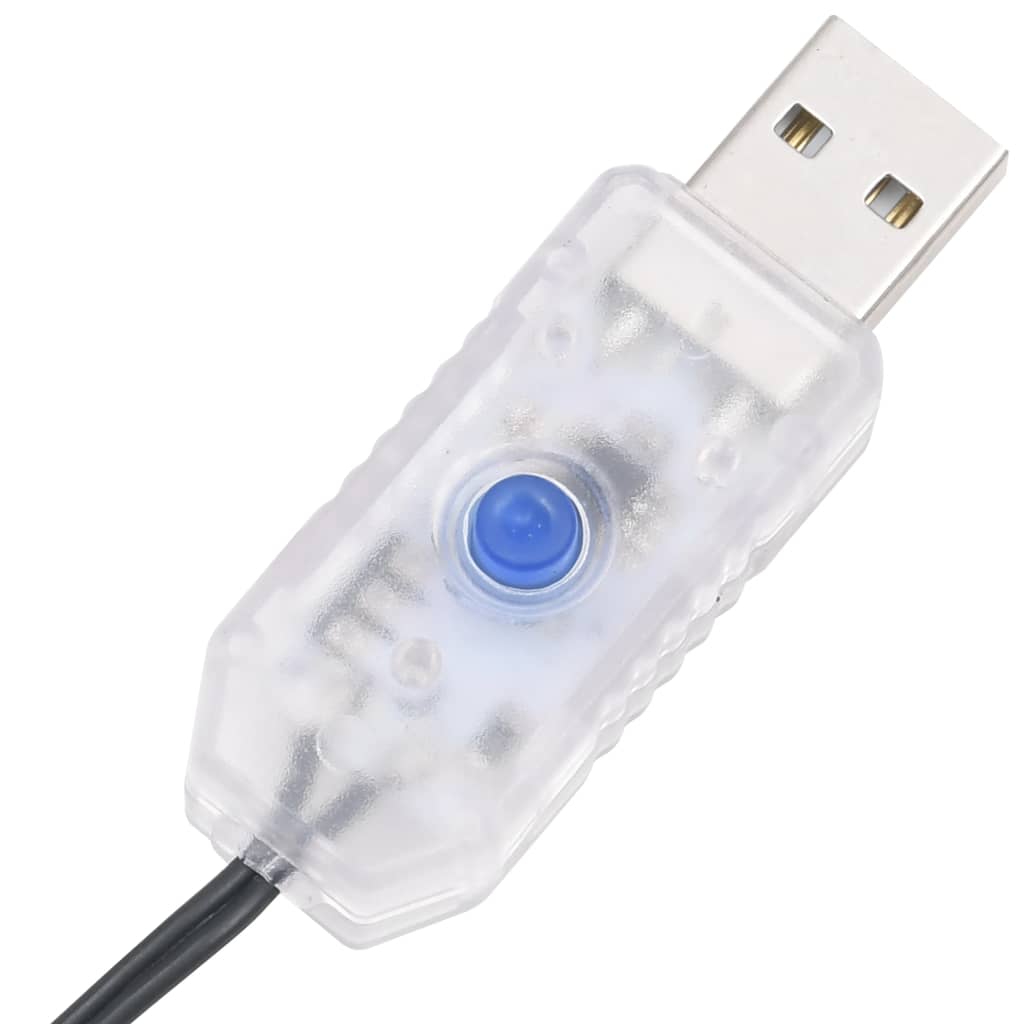 Compact Led String With 400 Leds Warm White Pvc
