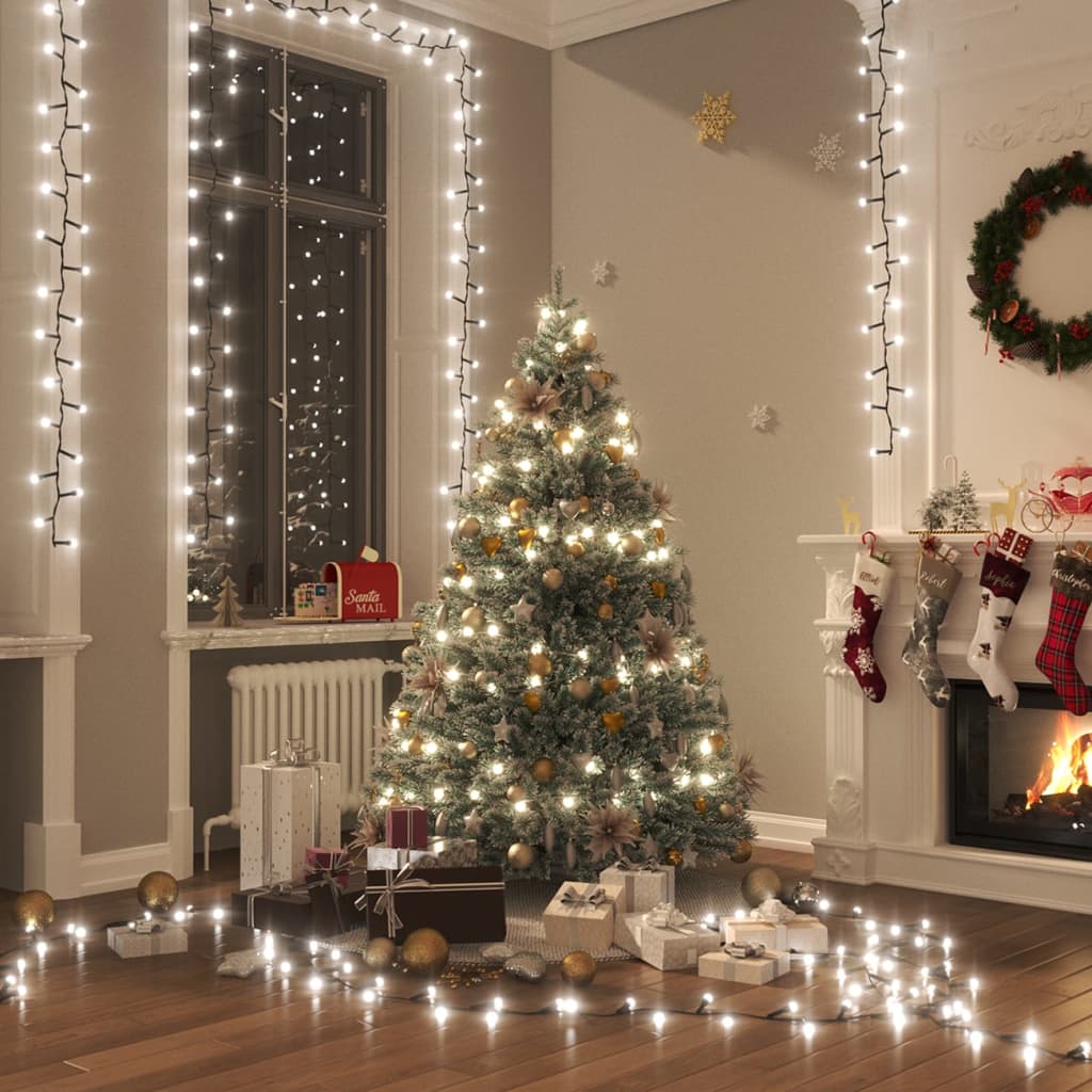 Compact Led String With 400 Leds Warm White Pvc