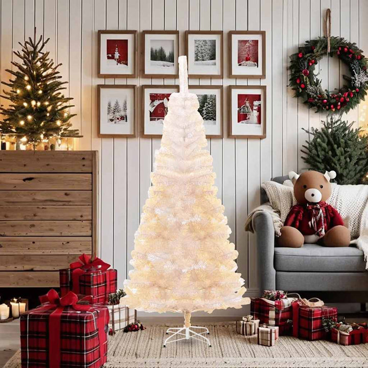 Artificial Christmas Tree With Iridescent Tips 180 Cm Pvc