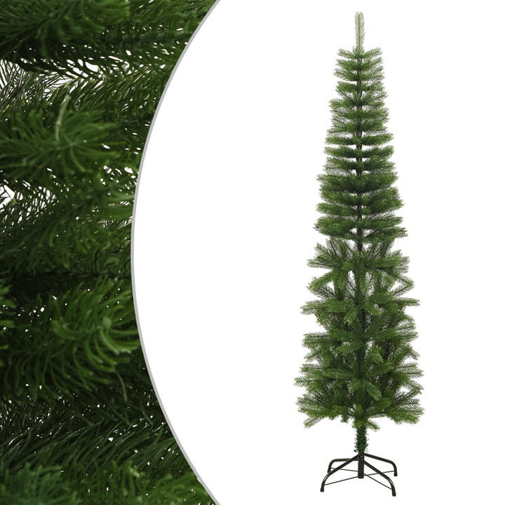 Artificial Slim Christmas Tree With Stand 150 Cm Pe