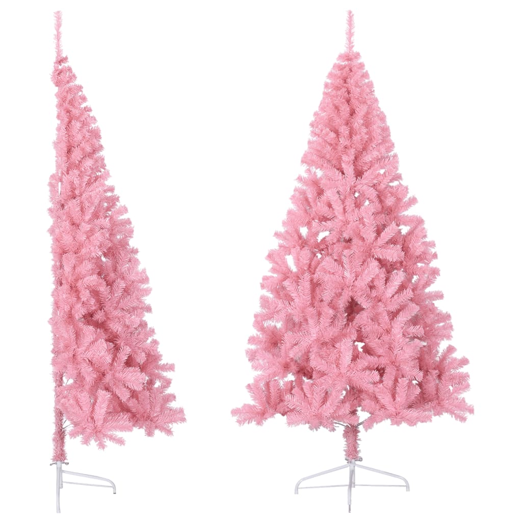 Artificial Half Christmas Tree With Stand 120 Cm Pvc
