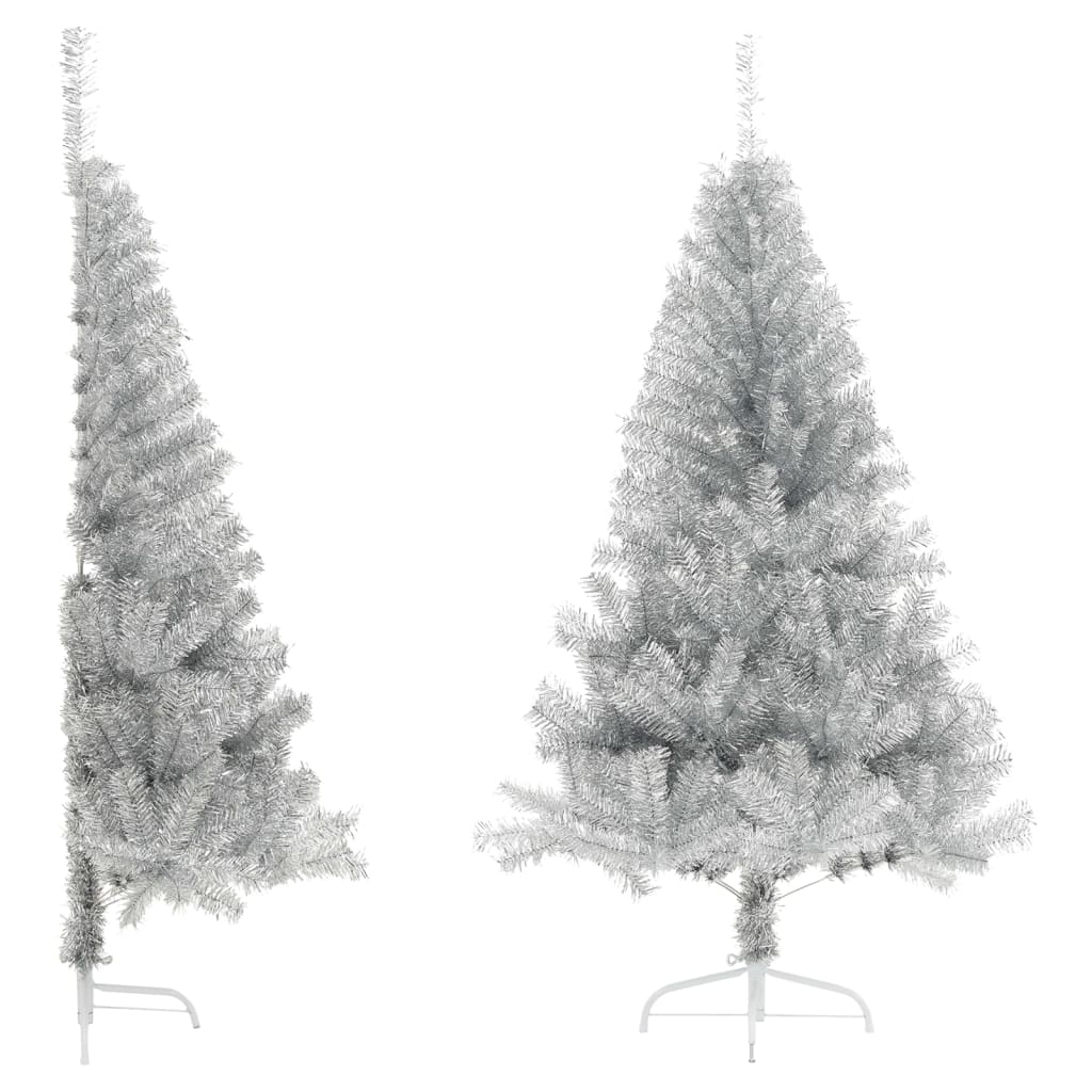 Artificial Half Christmas Tree With Stand 120 Cm Pvc