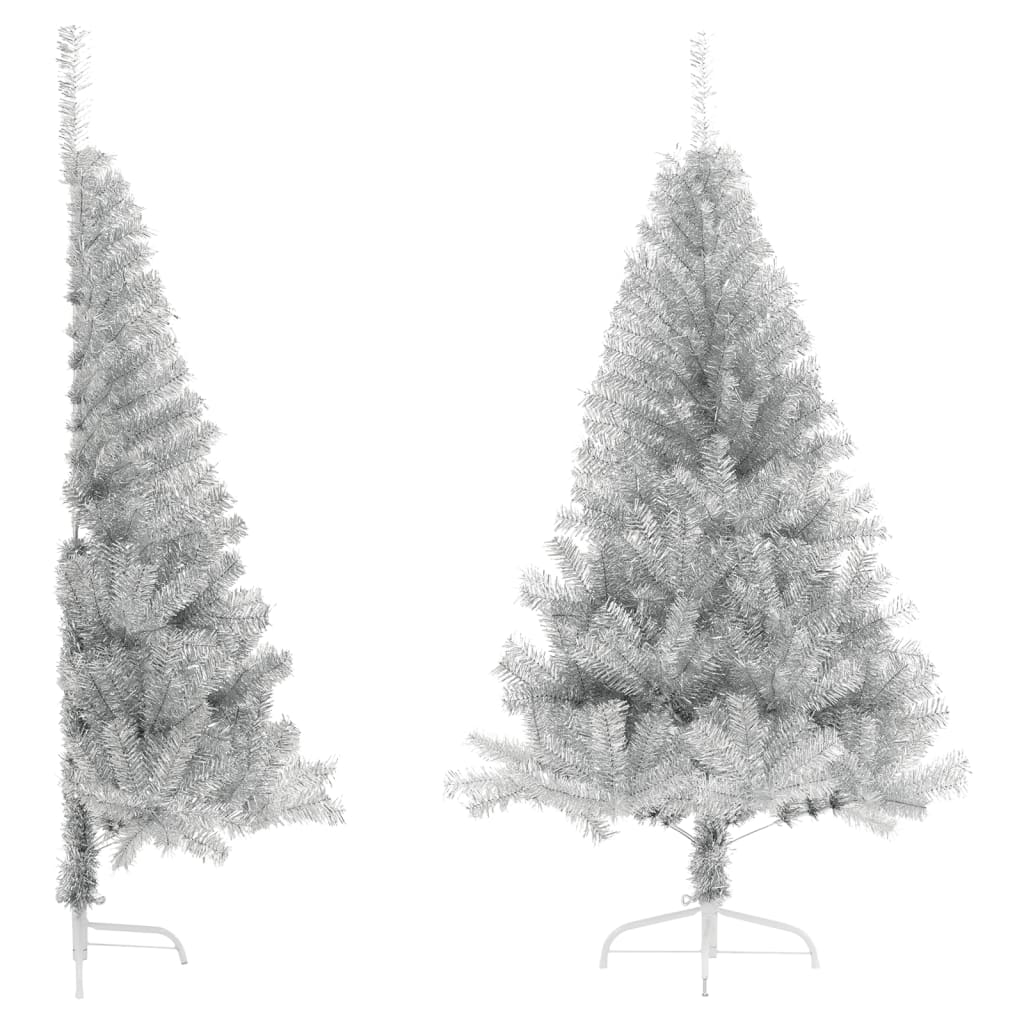 Artificial Half Christmas Tree With Stand 120 Cm Pvc