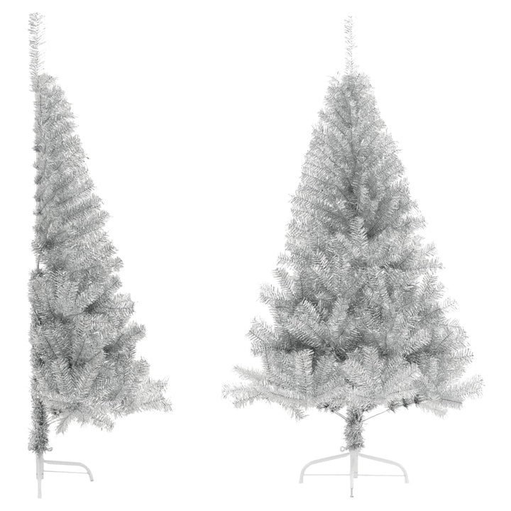 Artificial Half Christmas Tree With Stand 120 Cm Pvc