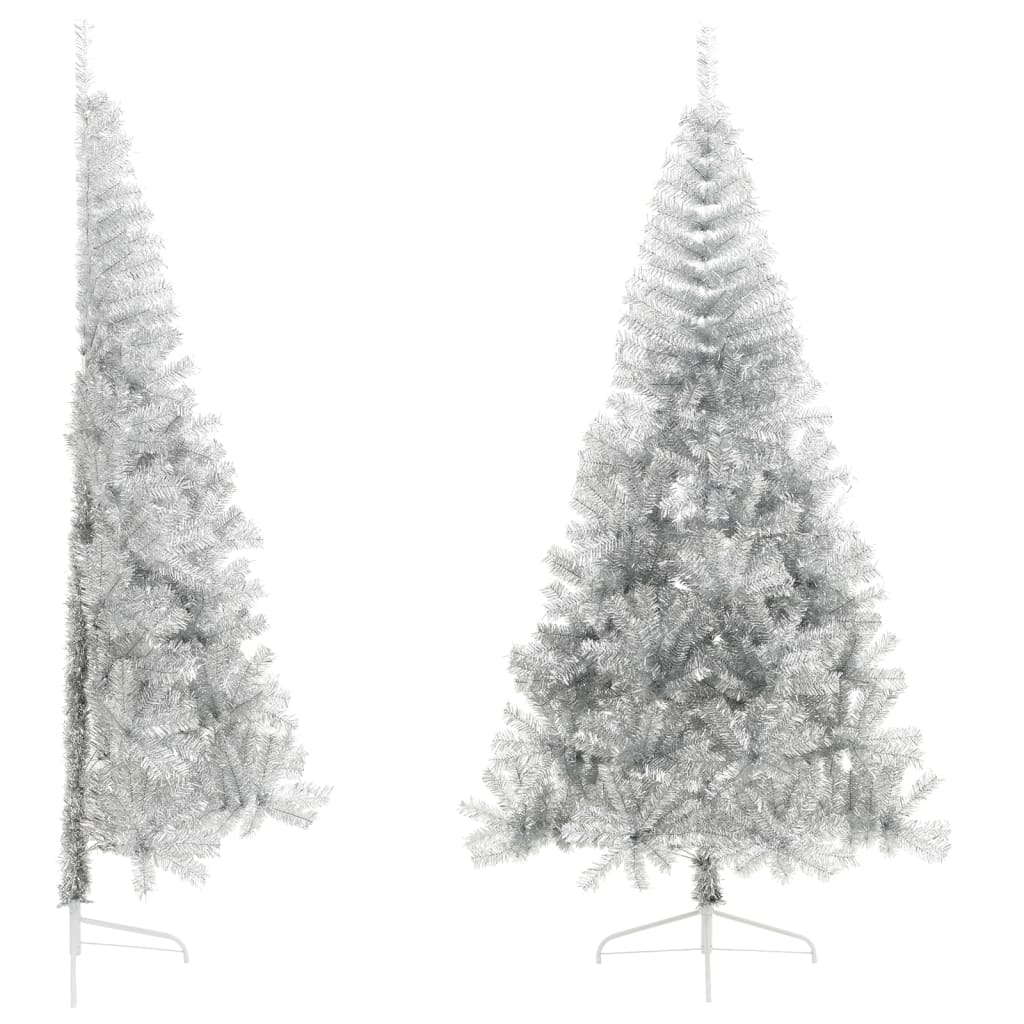 Artificial Half Christmas Tree With Stand 120 Cm Pvc