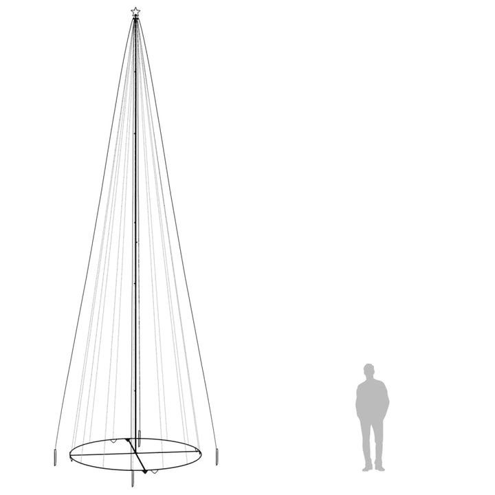 Christmas Cone Tree Warm White 1134 Leds 230X800 Cm
