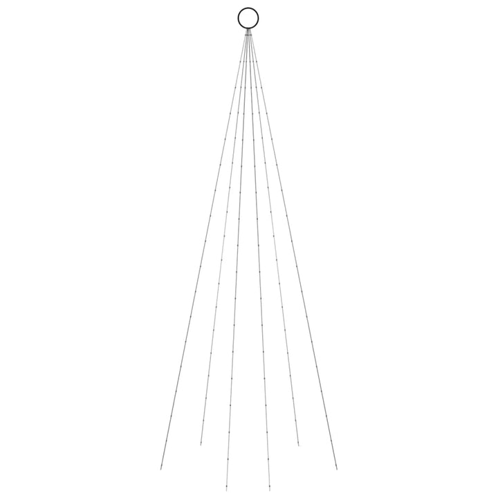 Christmas Tree On Flagpole 108 Leds 180 Cm